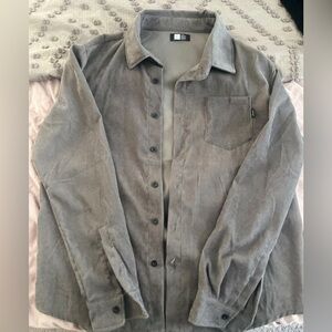 Gray Lira Clothing Corduroy button down